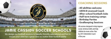 Jamie Cassidy Soccer Schools